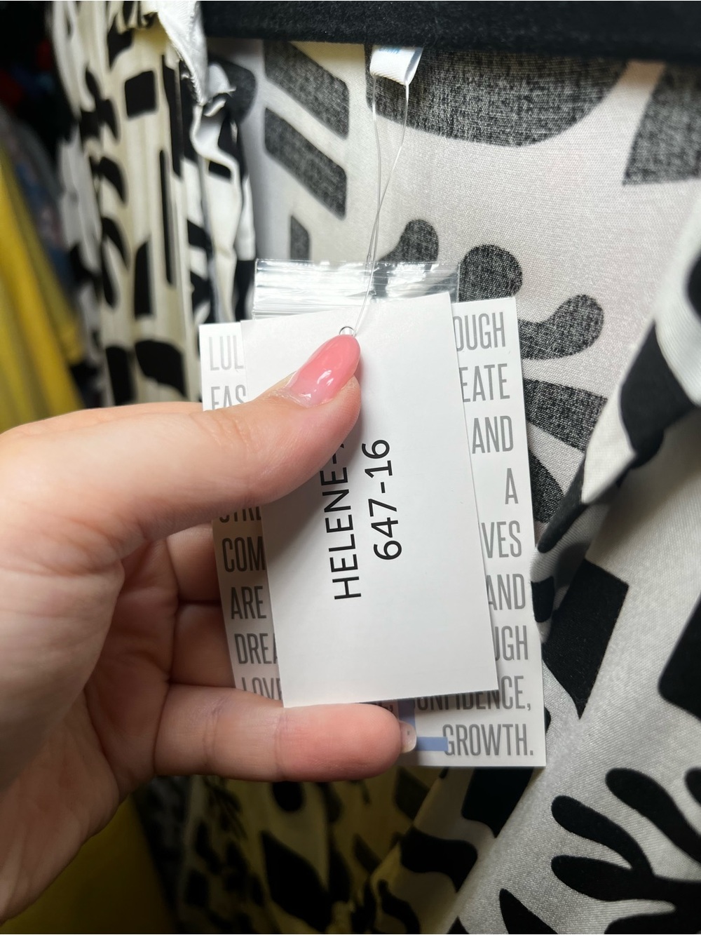 LuLaRoe Helene Black and White Abstract Print Midi Dress - Picture 3 of 4